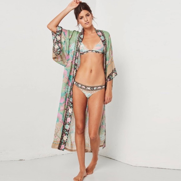 Maxi Kimono Floral Cover up - Picture 3 of 7